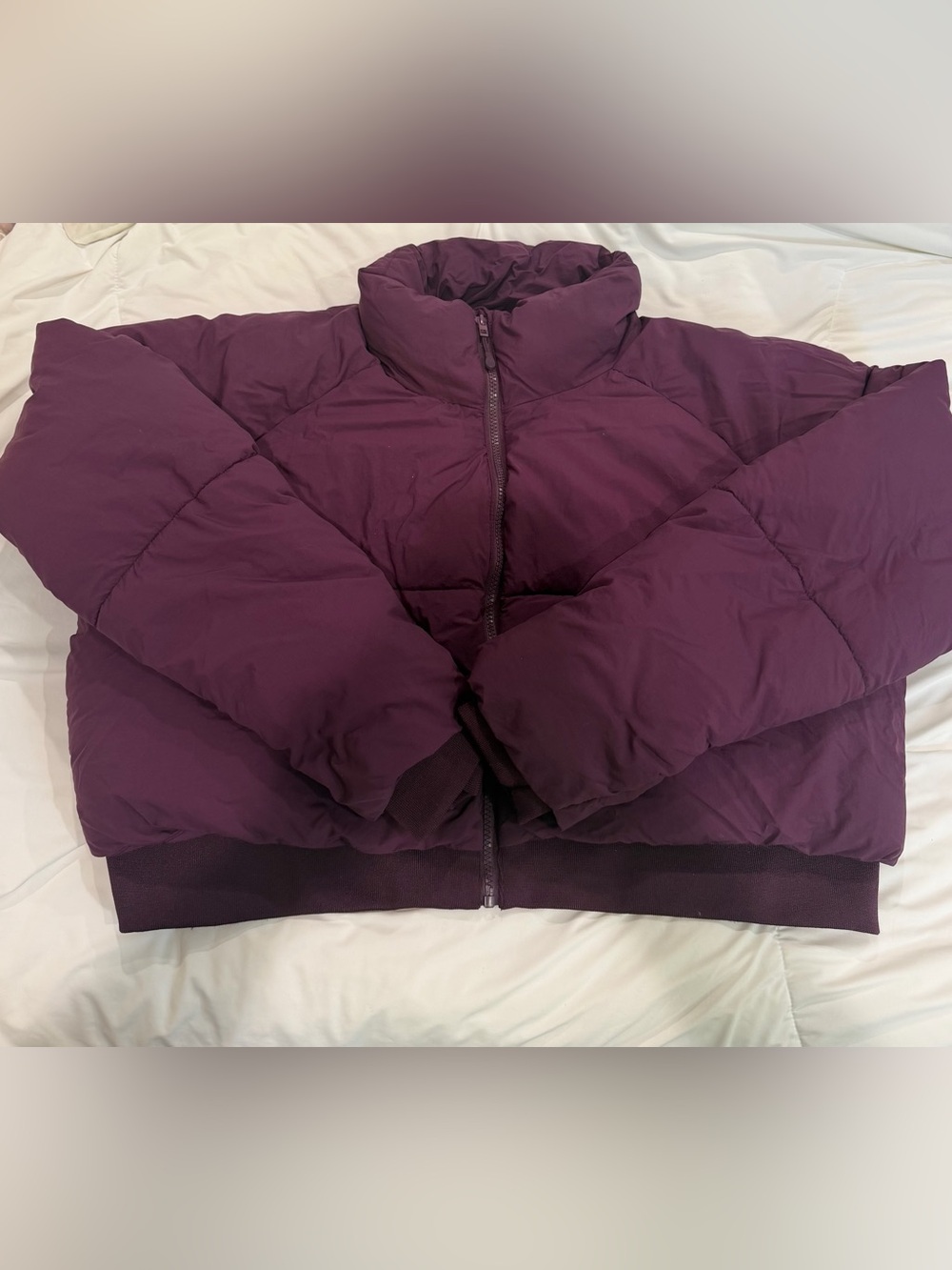 Cotton On Women's Quilted Puffer Jacket - Plum